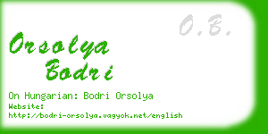 orsolya bodri business card